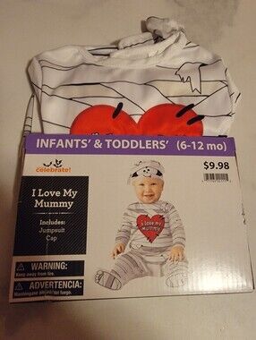 Infant One-Piece Jumpsuit with Red Heart (6-12 mo)